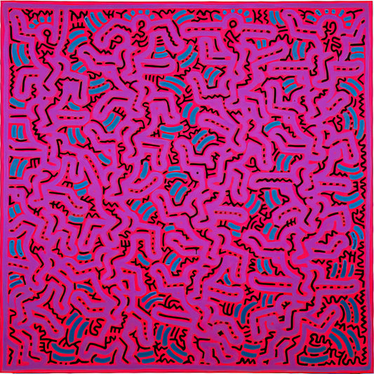 Keith Haring's Unfinished Painting: The Unseen Legacy of an Iconic Artist - UNTITLED 1984 by Keith Haring