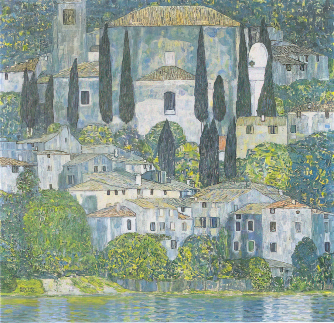 Klimt All Paintings: A Complete Guide to the Artist's Iconic Works - CHRURCH IN CASSONE 1913 by Gustav Klimt