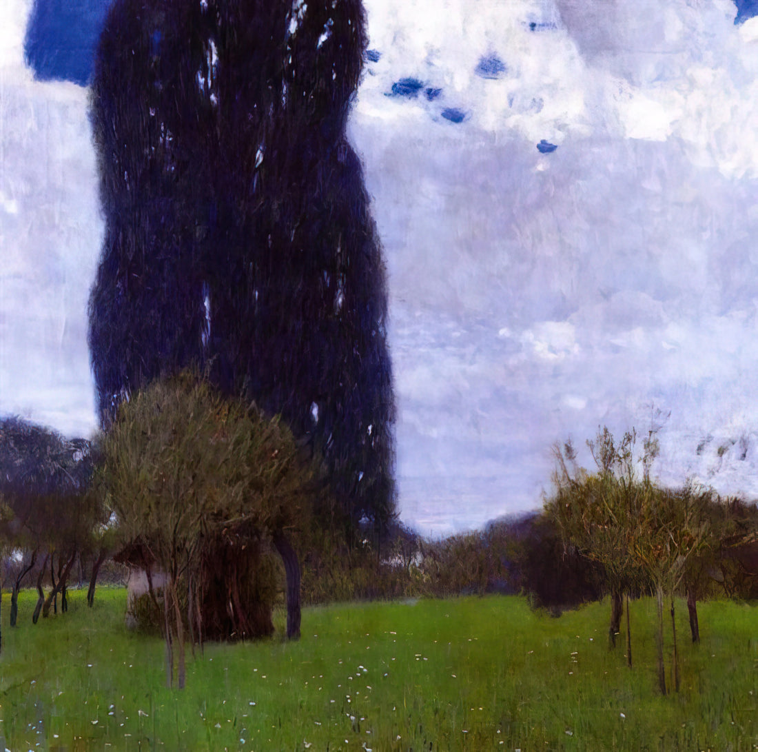 Klimt Reproductions for Sale: A Collector's Guide to Acquiring Museum-Quality Art Prints - THE TALL POPLAR TREES II by Gustav Klimt