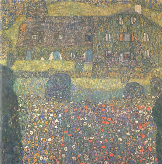 Klimt Wittgenstein: The Portrait of a Philosophical Muse and Its Artistic Legacy - COUNTRY HOUSE BY THE ATTERSEE by Gustav Klimt
