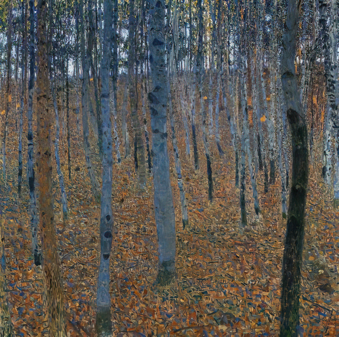 Klimt & Schiele: The Masters of Viennese Modernism and Their Enduring Legacy - BEECH GROVE I by Gustav Klimt