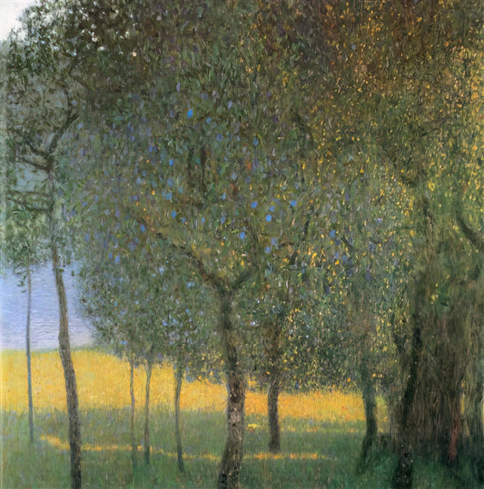 Klimt and Bauhaus: Unlikely Parallels in Modern Art's Evolution - FRUIT TREES 1901 by Gustav Klimt