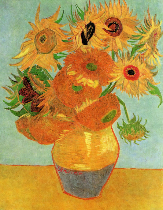 L'Arlésienne: Vincent van Gogh's Captivating Portrait of Provençal Life - Still Life Vase with Twelve Sunflowers by Vincent van Gogh