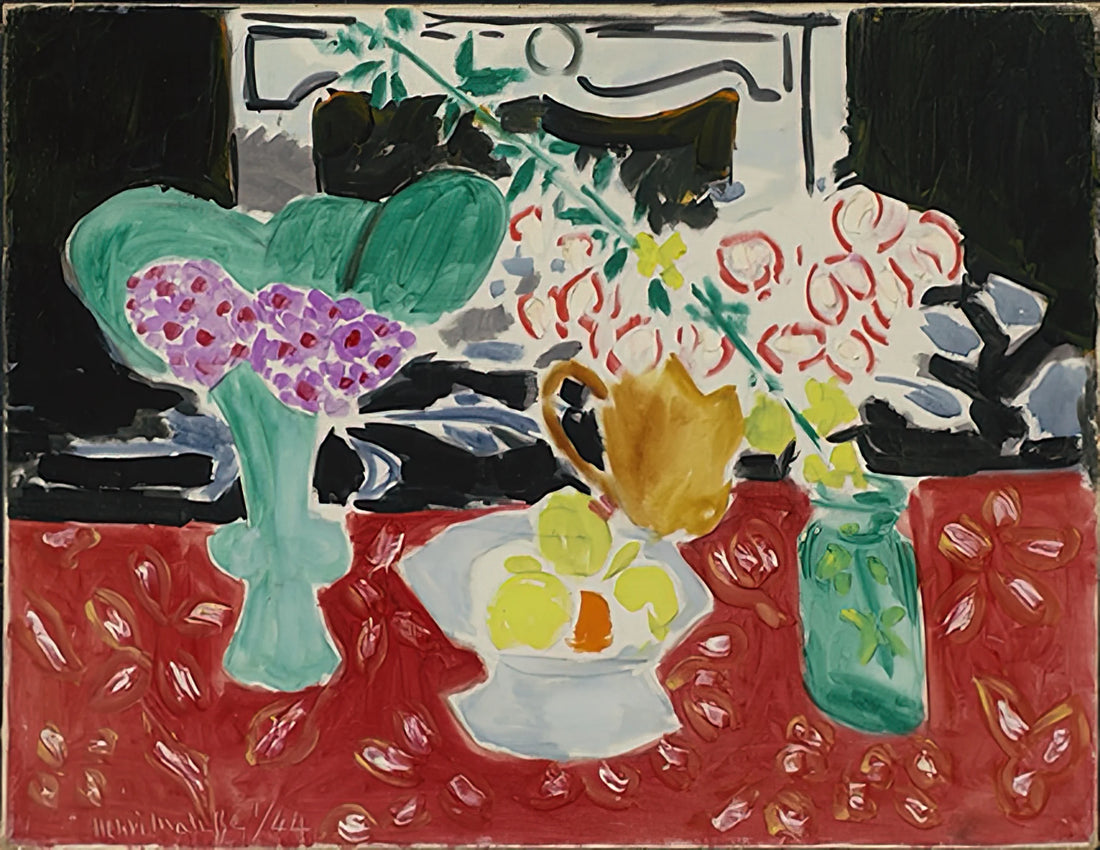 Large Matisse Poster: A Collector's Guide to Museum-Quality Prints - ROSES DE NOEL ET SAXIFRAGE 1944 by Henri Matisse