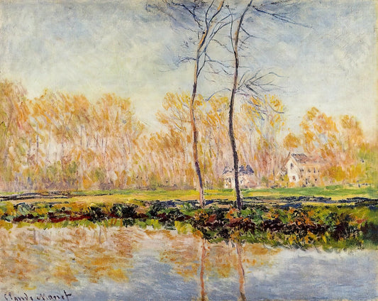 Large Monet Canvas Prints: Bringing Impressionist Masterpieces to Your Space - The Banks of the River Epte at Giverny by claude monet