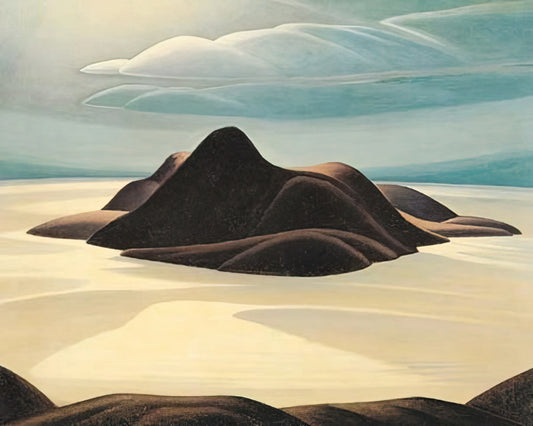 Lawren Harris Original Paintings for Sale: A Collector's Guide to Canada's Iconic Modernist - Pic Island, Lake Superior - 1924 by Lawren Harris