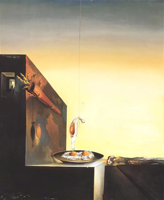 Lincoln Dalivision Lithograph: A Modernist Masterpiece of Geometric Abstraction - EGGS ON PLATE WITHOUT THE FLAT by Salvador Dali