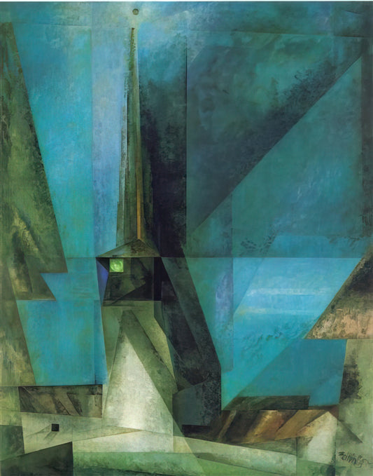 Lyonel Feininger Prints for Sale: A Collector's Guide to Bauhaus Modernism - GELMERODA XIII 1936 by Lyonel Feininger