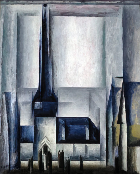 Lyonel Feininger Reproduction: A Guide to Museum-Quality Art Prints - GELMERODA III 1913 by Lyonel Feininger