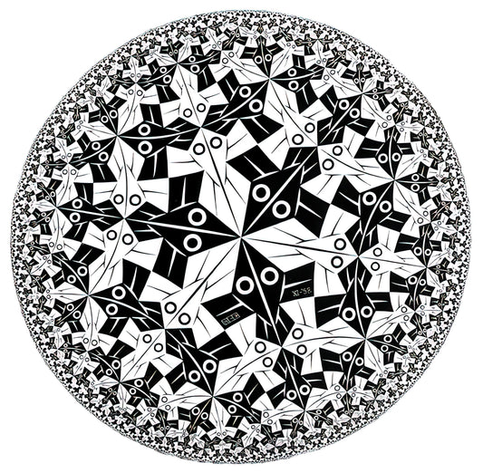 M.C. Escher Etchings: A Journey into the Mind of a Master of Illusion - CIRCLE LIMIT I by MC Escher