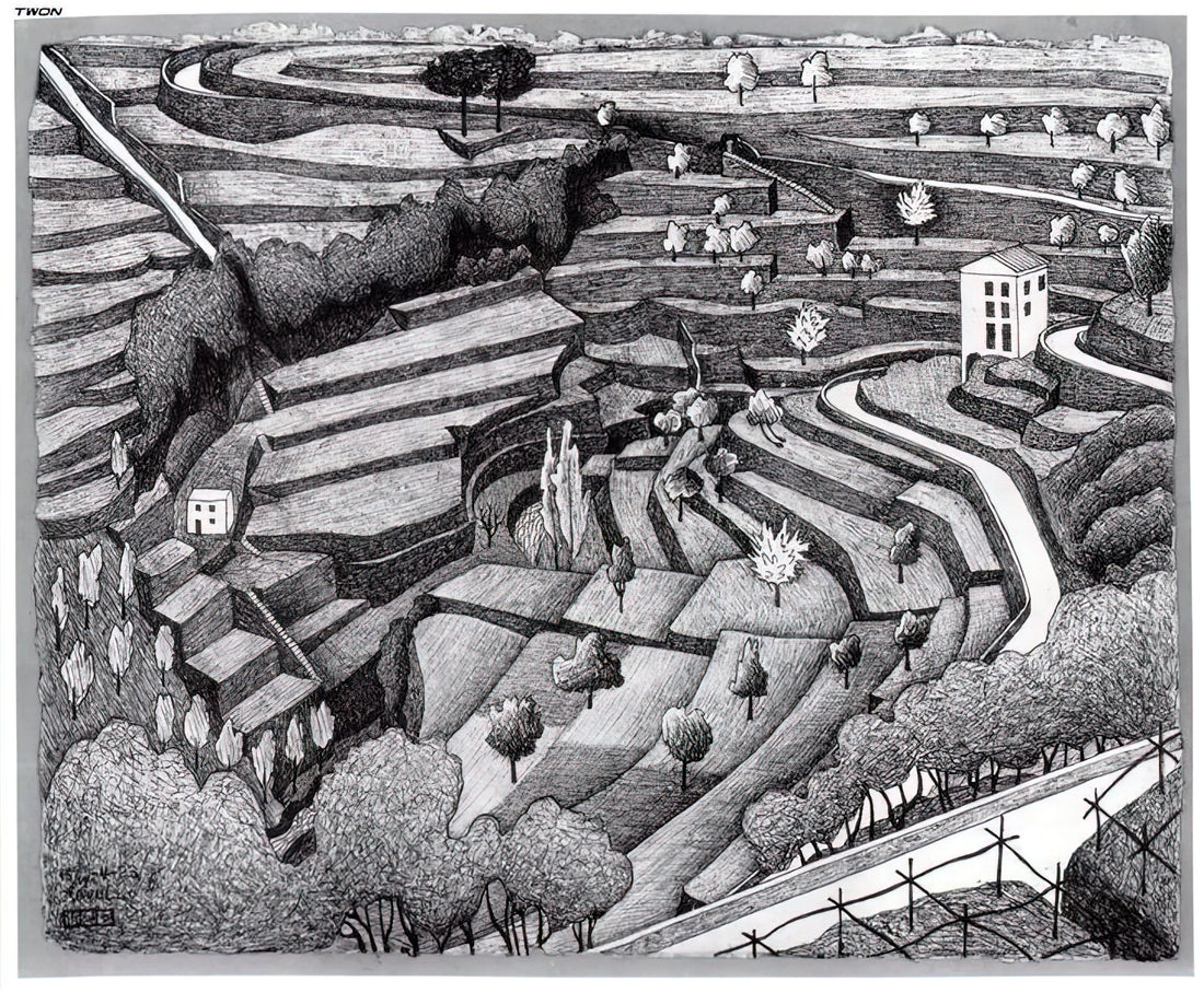 M.C. Escher Original Prints for Sale: A Collector's Guide to Authenticity and Value - RAVELLO II by MC Escher