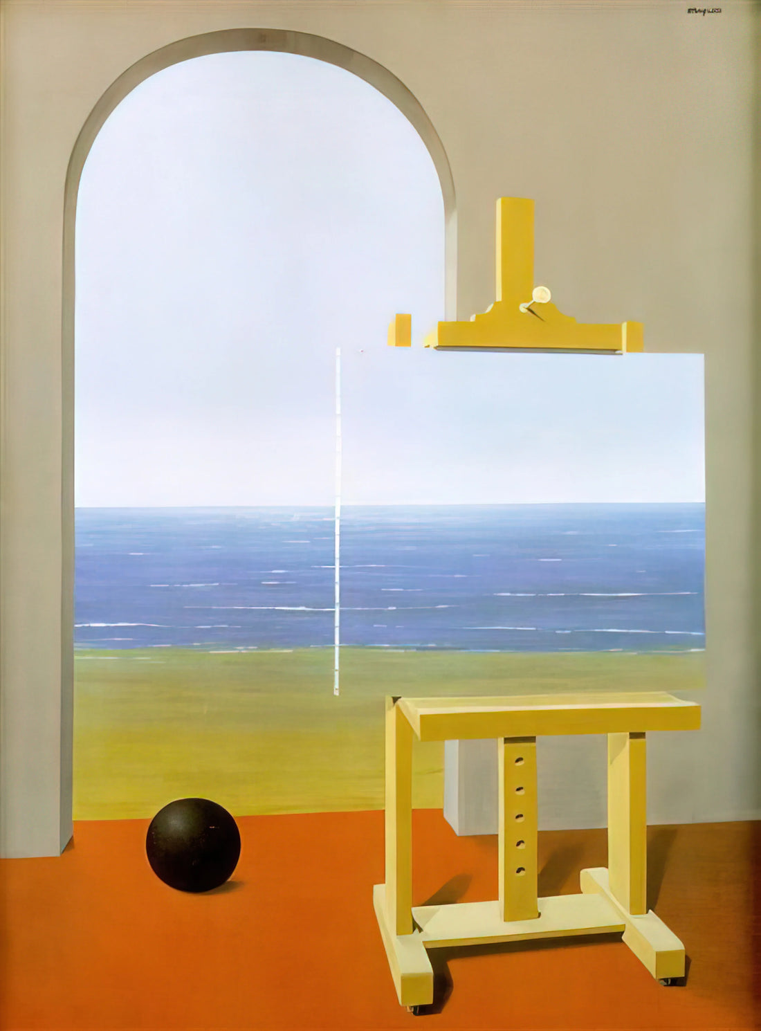 Magritte Posters and Prints: A Collector's Guide to Surrealist Iconography - THE HUMAN CONDITION 1935 by Rene Magritte