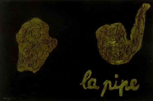 Magritte Posters and Prints: A Collector's Guide to Surrealist Iconography - THE PIPE 1927 by Rene Magritte