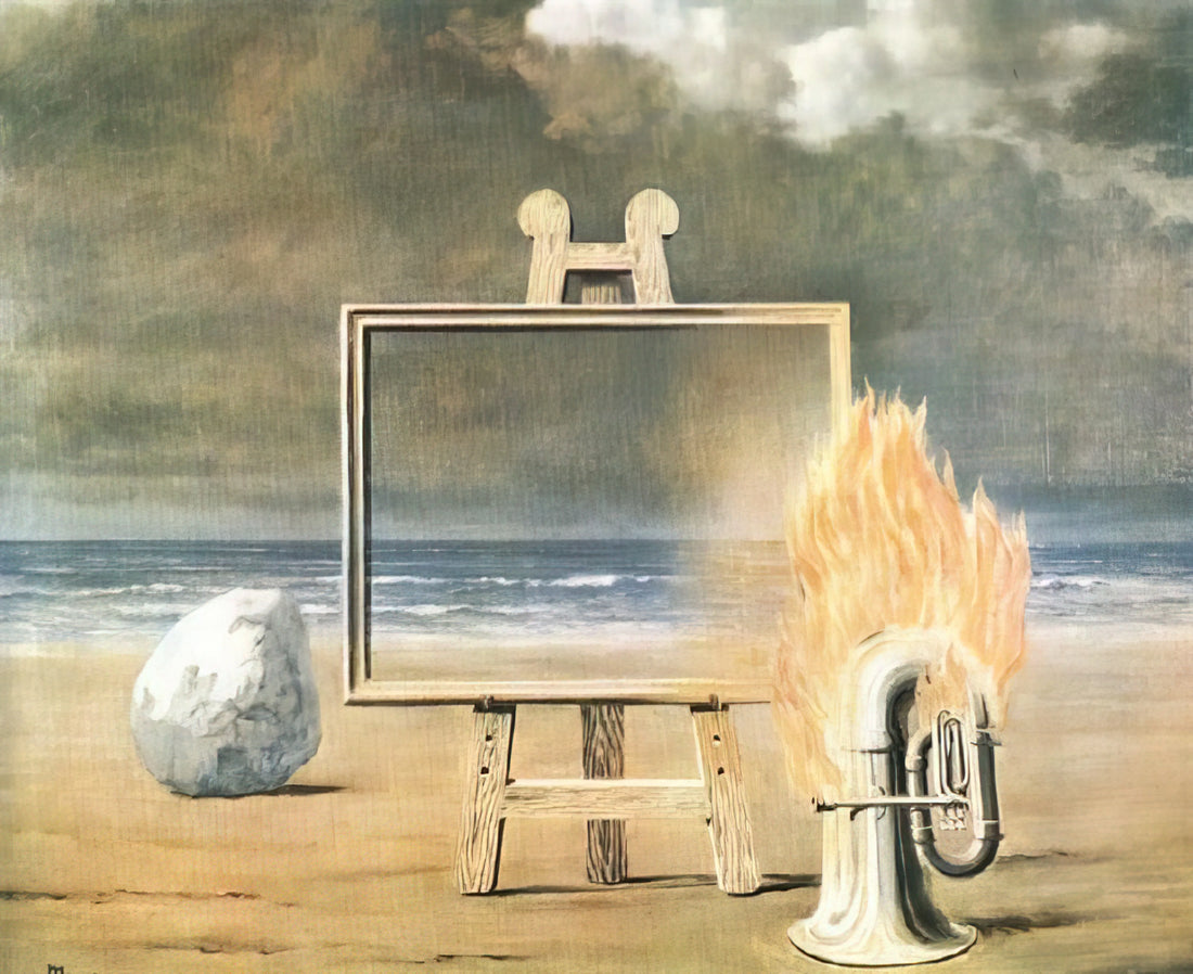 Magritte Reproduction: A Curator's Guide to Acquiring Authentic Surrealist Art Prints - THE FAIR CAPTIVE 1947 by Rene Magritte