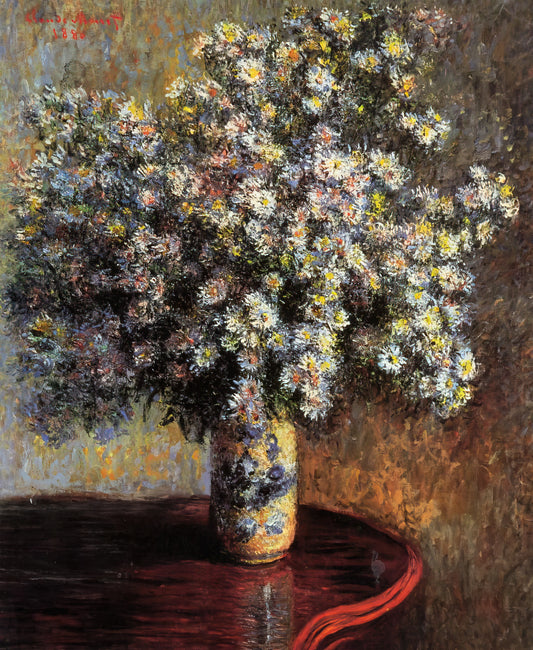 Maison et Jardin de Claude Monet Print: Bringing Giverny's Magic to Your Home - Asters by claude monet