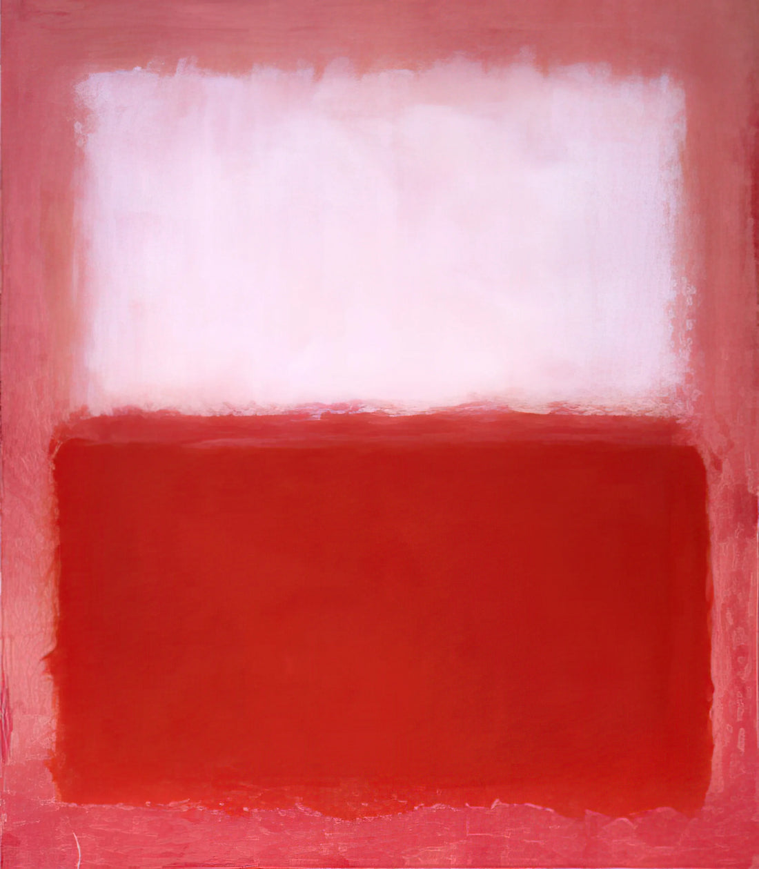 Mark Rothko Collection: A Journey Through Color, Emotion, and Abstract Expressionism - White Over Red - 1957 by Mark Rothko