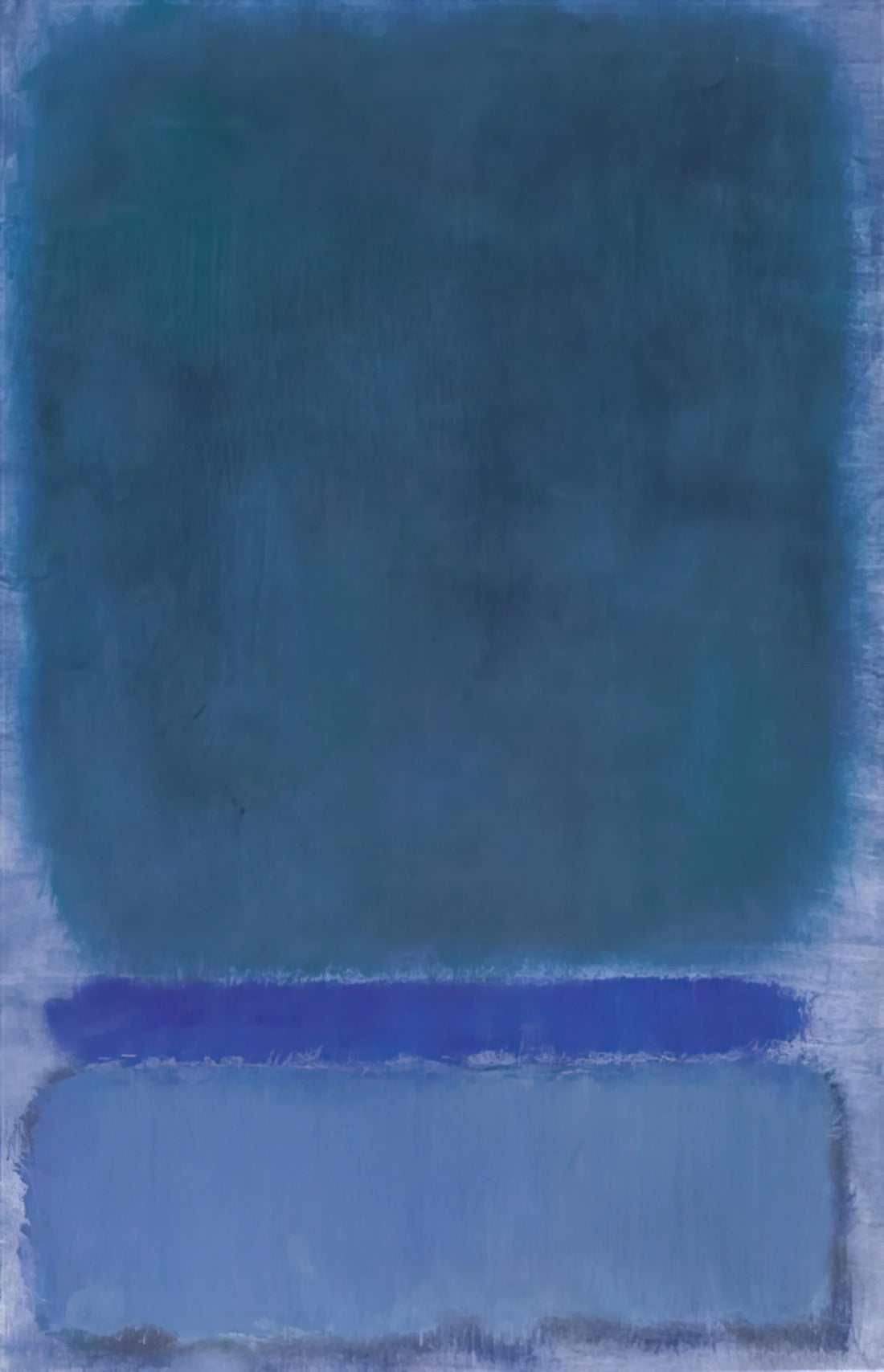 Mark Rothko No. 3 1967: A Deep Dive into the Artist's Late Masterpiece - Untitled Green on Blue - 1968 by Mark Rothko