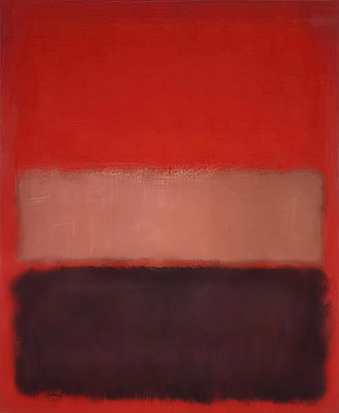 Mark Rothko Official Website & Legacy: A Guide to the Artist's Digital Presence and Art Prints - No. 46 Black, Ochre, Red Over Red - 1957 by Mark Rothko