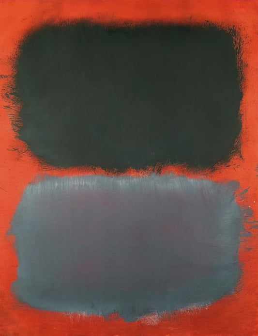 Mark Rothko Untitled 1951: A Portal to the Sublime in Abstract Expressionism - Untitled Gray, Gray on Red - 1968 by Mark Rothko