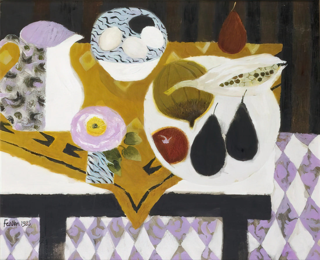Mary Fedden Flowers: A Celebration of Joyful Still Life and Botanical Art - Bowl of Eggs - 1985 by Mary Fedden