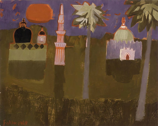 Mary Fedden Images: A Curator's Guide to Her Vibrant Still Life Paintings - Minorets - 1968 by Mary Fedden