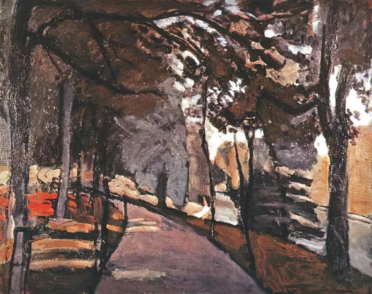 Matisse Blue Print: The Artist's Signature Color in Modern Reproduction - THE PATH IN THE BOIS DE BOULOGNE 1903 by Henri Matisse