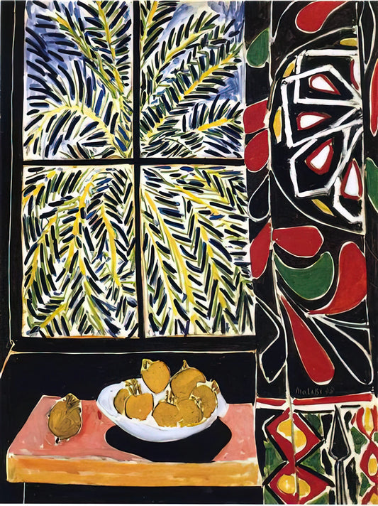 Matisse La Gerbe Print: A Masterpiece of Late-Career Paper Cut-Outs - INTERIOR WITH EGYPTIAN CURTAIN 1948 by Henri Matisse