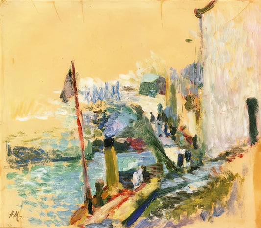 Matisse The Cut-Outs: A Revolutionary Final Chapter in Modern Art - THE PORT OF BELLE ISLE SUR MER 1897 by Henri Matisse