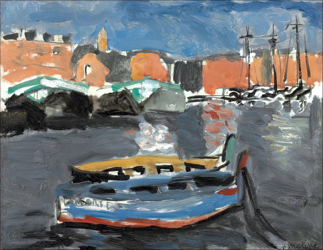 Matisse's Still Life with Pomegranates: A Masterpiece of Color and Form - PORT DE MARSEILLE 1917 by Henri Matisse