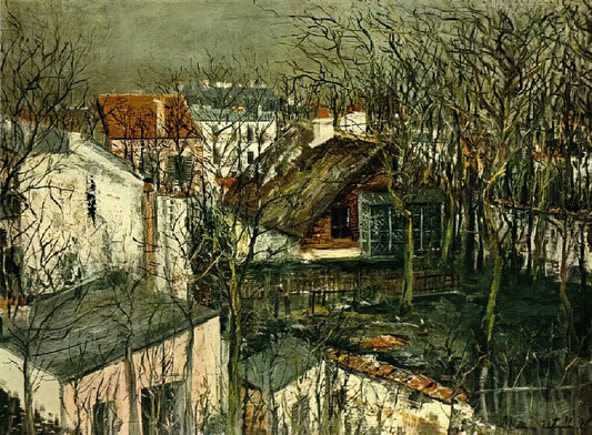 Maurice Utrillo Signed Prints: Authenticity, Value, and Collecting Guide - THE BERLIOZ HOUSE by Maurice Utrillo