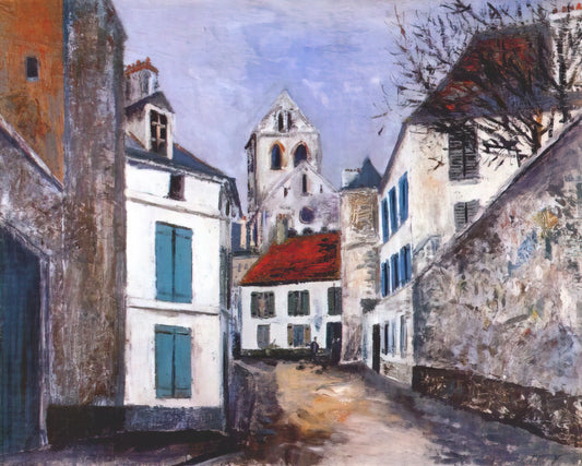 Maurice Utrillo: The French Painter of Montmartre's Soul - VILLAGE STREET by Maurice Utrillo