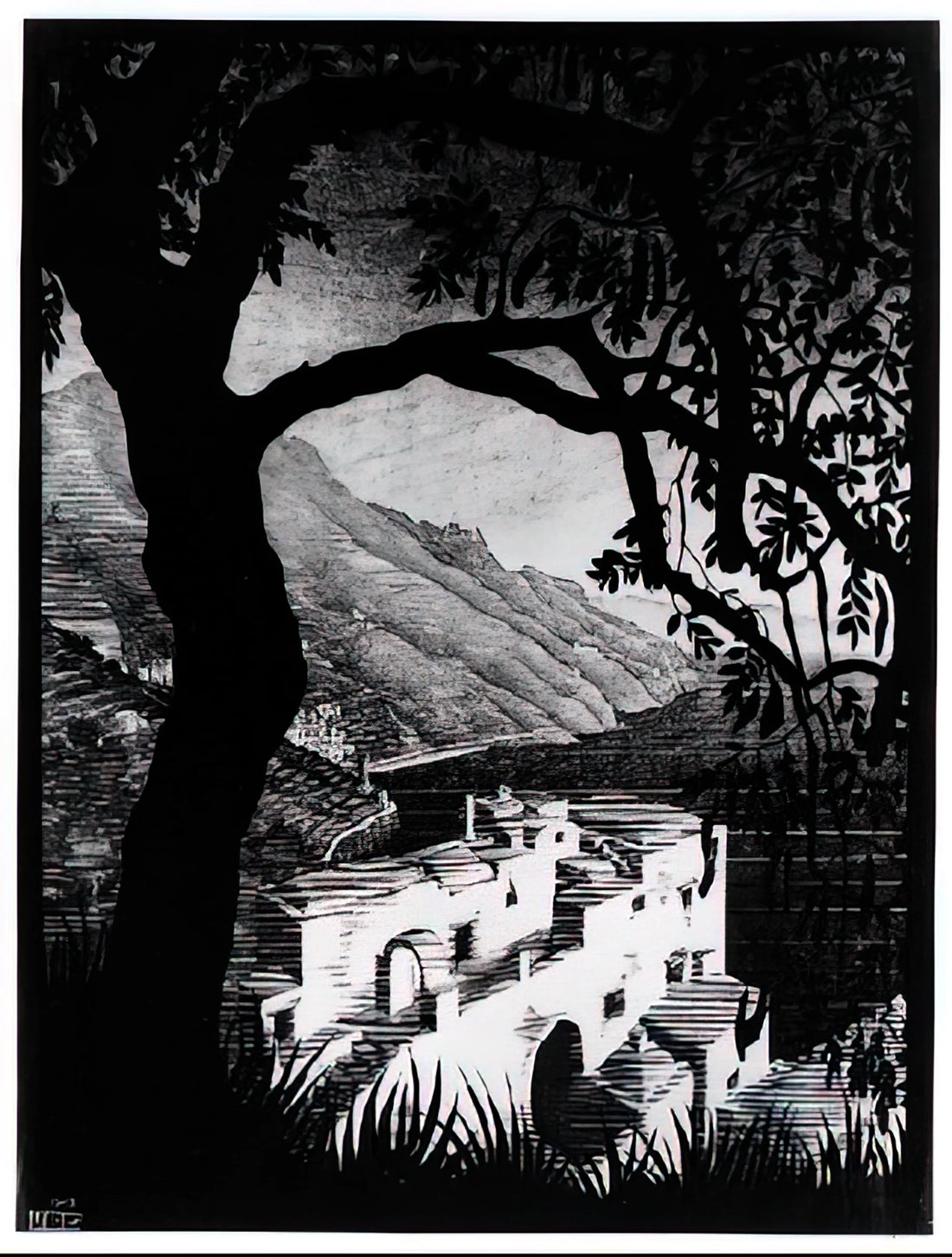 Maurits C. Escher: The Master of Mathematical Art and Optical Illusions - COAST OF AMALFI by MC Escher