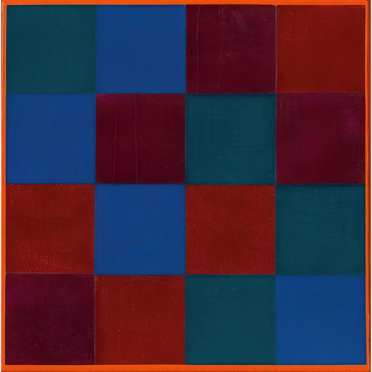 Max Bill Sapphire: The Concrete Artist's Mastery of Color and Form - Four Equal Groups of Four - 1970 by Max Bill