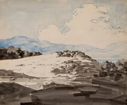 Maxfield Parrish Original Lithograph: A Collector's Guide to the Artist's Rare Prints - Sheep Pasture, Cornish, New Hampshire by Maxfield Parrish