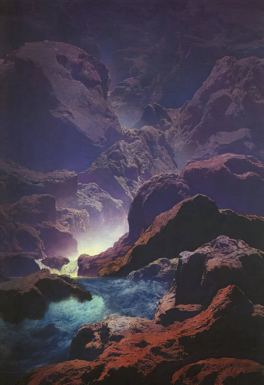 Maxfield Parrish Prints Vintage: The Timeless Allure of an American Master - Moonlight by Maxfield Parrish