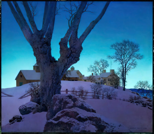 Maxfield Parrish Reproductions: Capturing the Magic of America's Master Illustrator - Hill Top Farm, Winter by Maxfield Parrish