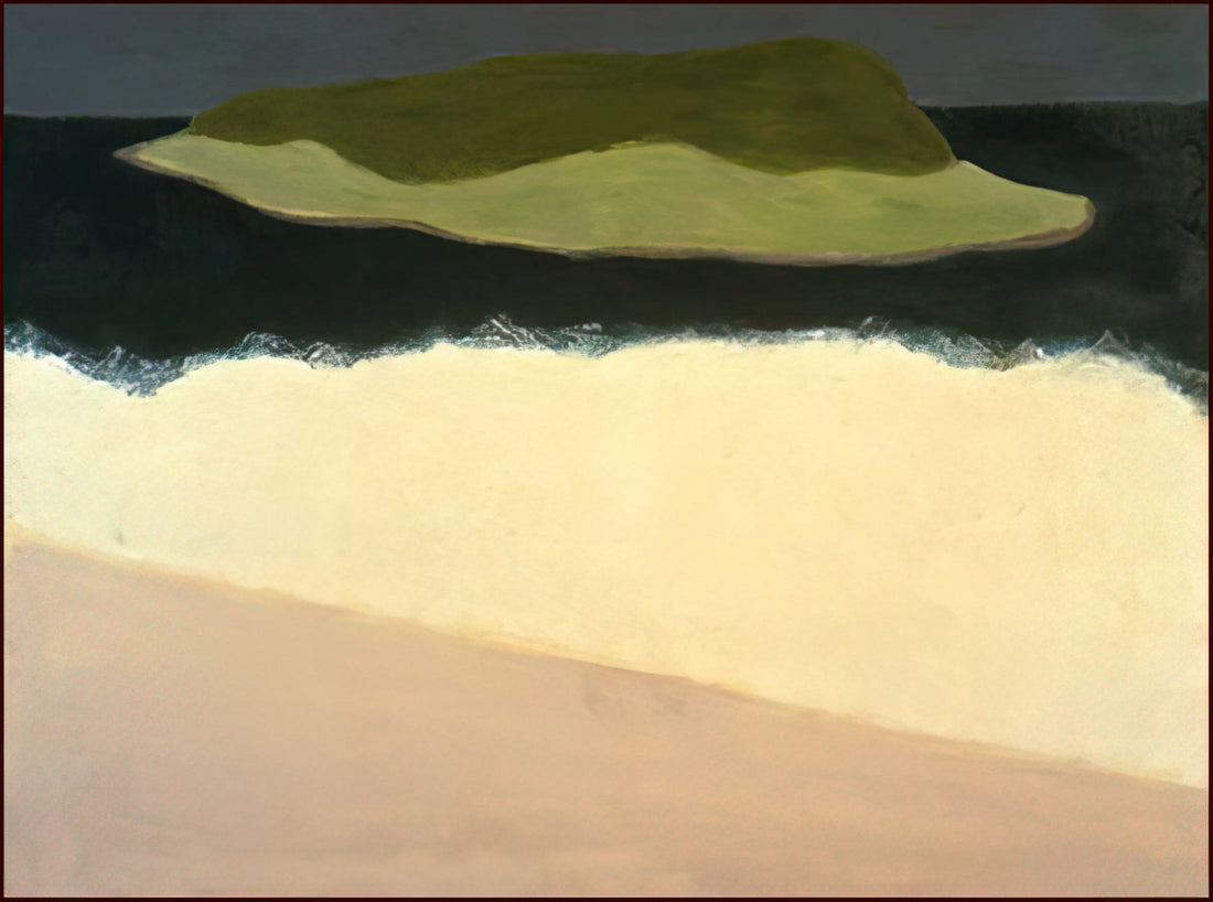 Milton Avery Images: Exploring the Quiet Revolution of American Modernism - Offshore Island - 1958 by Milton Avery
