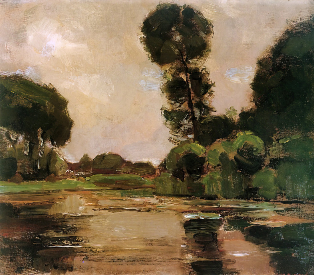 Modern Art Mondrian: Decoding the Grid, Color, and Philosophy of Piet Mondrian - Lonely tree at the Gein Sun by Piet Mondrian