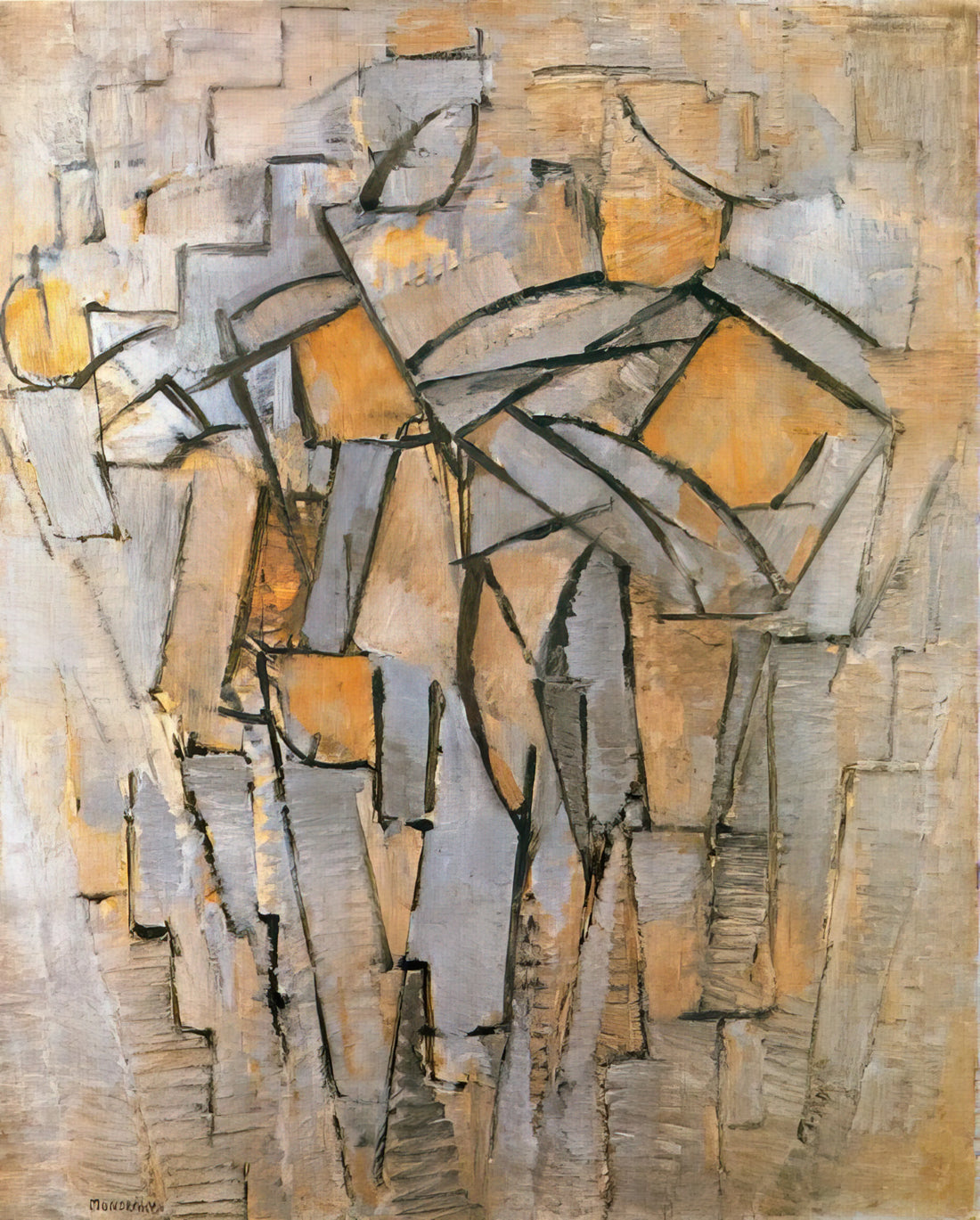 Mondrian Posters & Prints: A Guide to Collecting and Displaying Neoplastic Masterpieces - Composición en Gris – Azul by Piet Mondrian
