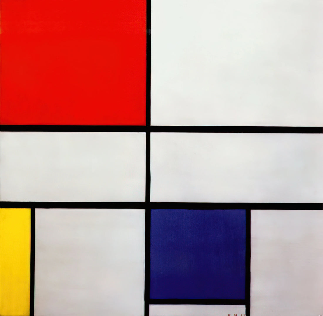 Mondrian Print: A Collector's Guide to Piet Mondrian's Iconic Geometric Art - Composition C No.III with Red, Yellow and Blue by Piet Mondrian