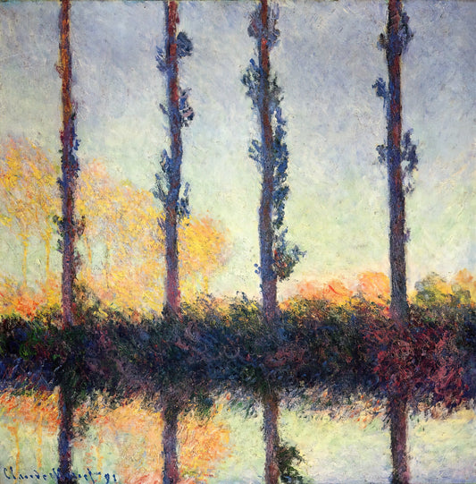 Monet Canvas Prints for Sale: A Curator's Guide to Owning Impressionist Masterpieces - Poplars Four Trees by claude monet