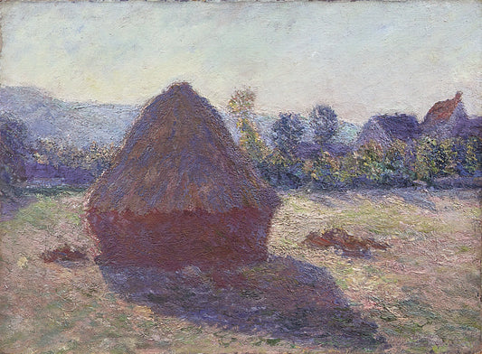 Monet Etchings: The Rare Printmaking Experiments of an Impressionist Master - A Haystack in the Evening Sun by claude monet