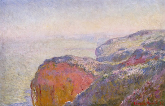 Monet Framed: A Curator's Guide to Displaying Impressionist Masterpieces - Cliff near Dieppe in the Morning by claude monet
