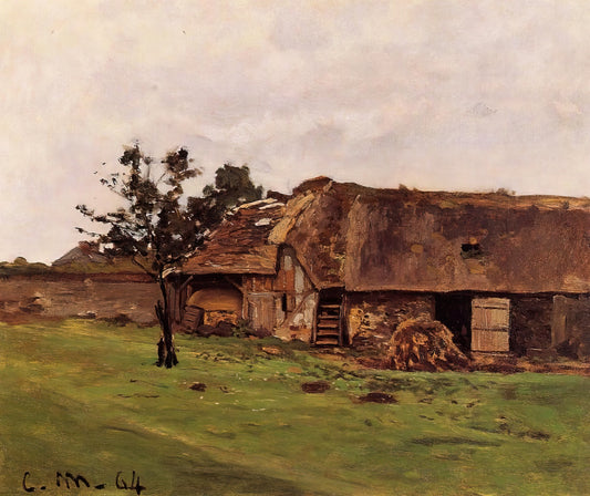 Monet Framed: A Curator's Guide to Displaying Impressionist Masterpieces - Farm near Honfleur by claude monet