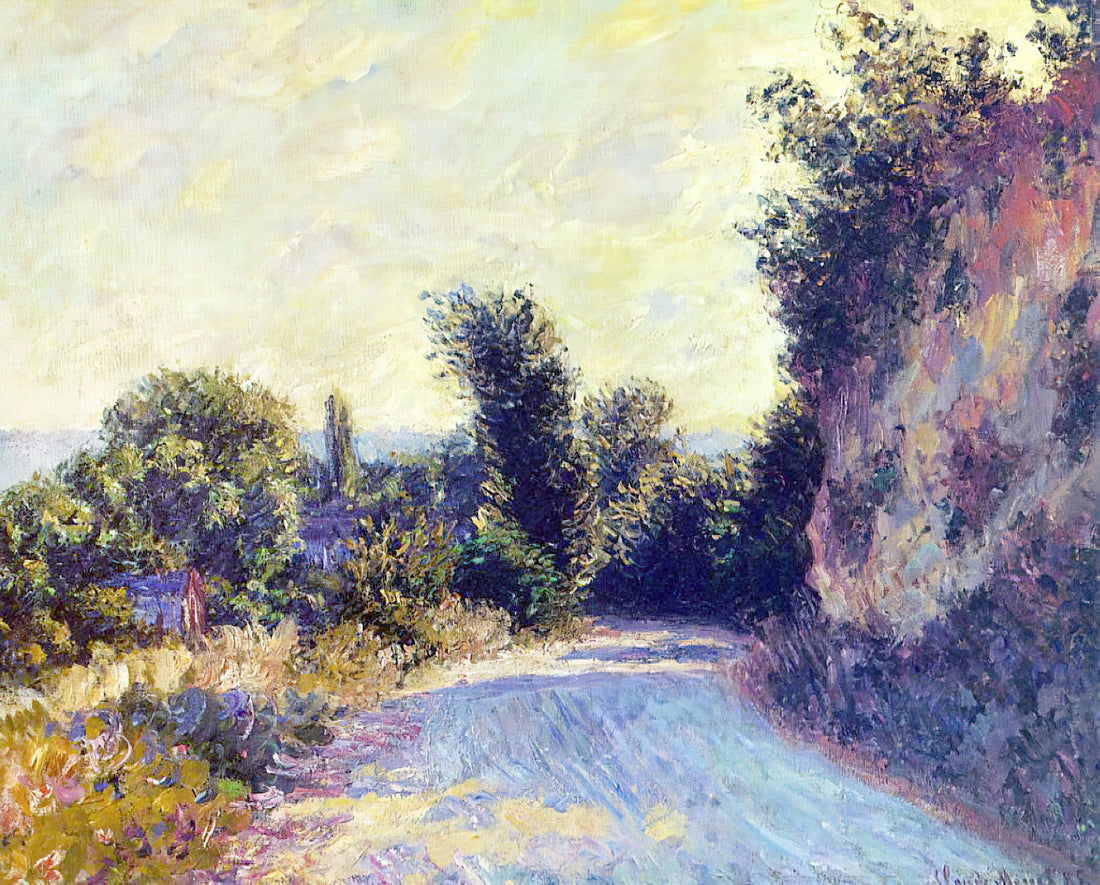 Monet Houses of Parliament: A Masterpiece of Light, Atmosphere, and Artistic Vision - Road near Giverny 02 by claude monet