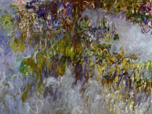Monet Landscape Prints: Capturing the Ephemeral Beauty of Nature - Wisteria left half by claude monet