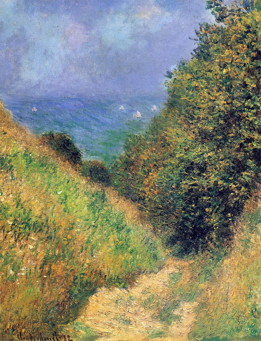 Monet Parliament: Capturing London's Enigmatic Aura - Path at Pourville 02 by claude monet