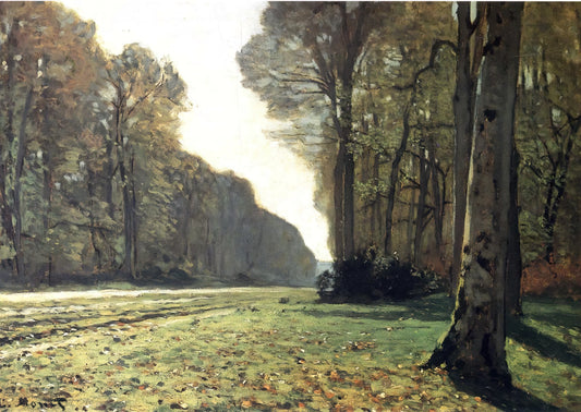 Monet Poster Prints: Bringing Impressionist Masterpieces to Your Space - The Pave de Chailly in the Forest by claude monet
