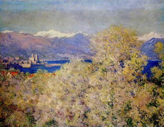 Monet Reproductions on Canvas: A Curator's Guide to Museum-Quality Impressionist Prints - Antibes - View of the Salis Gardens by claude monet