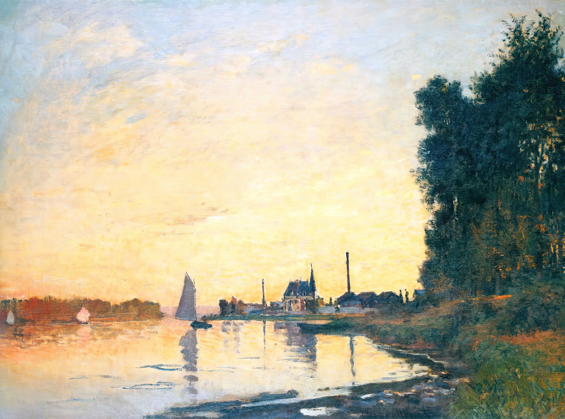 Monet Water Lilies Reproduction: A Guide to Museum-Quality Prints - Argenteuil, Late Afternoon by claude monet